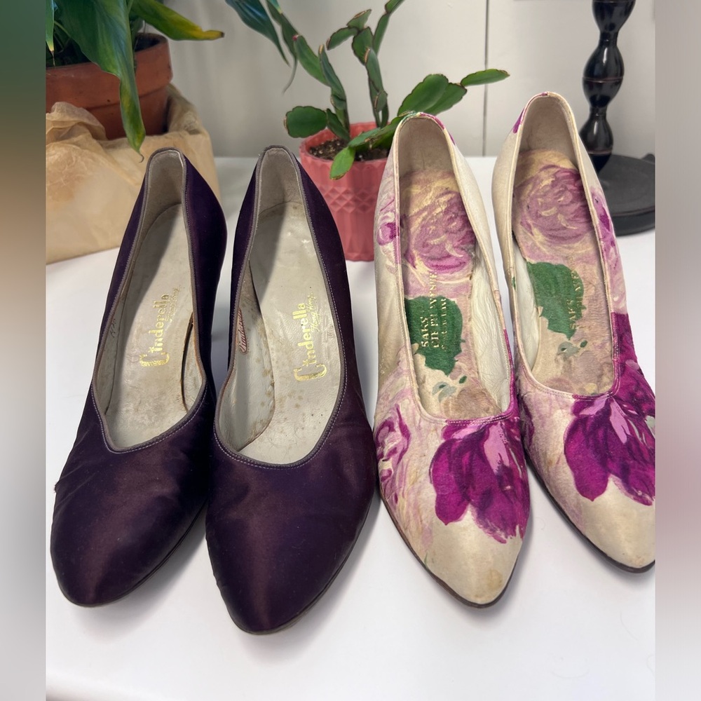 Vintage heels - 2 for 1! Size 8